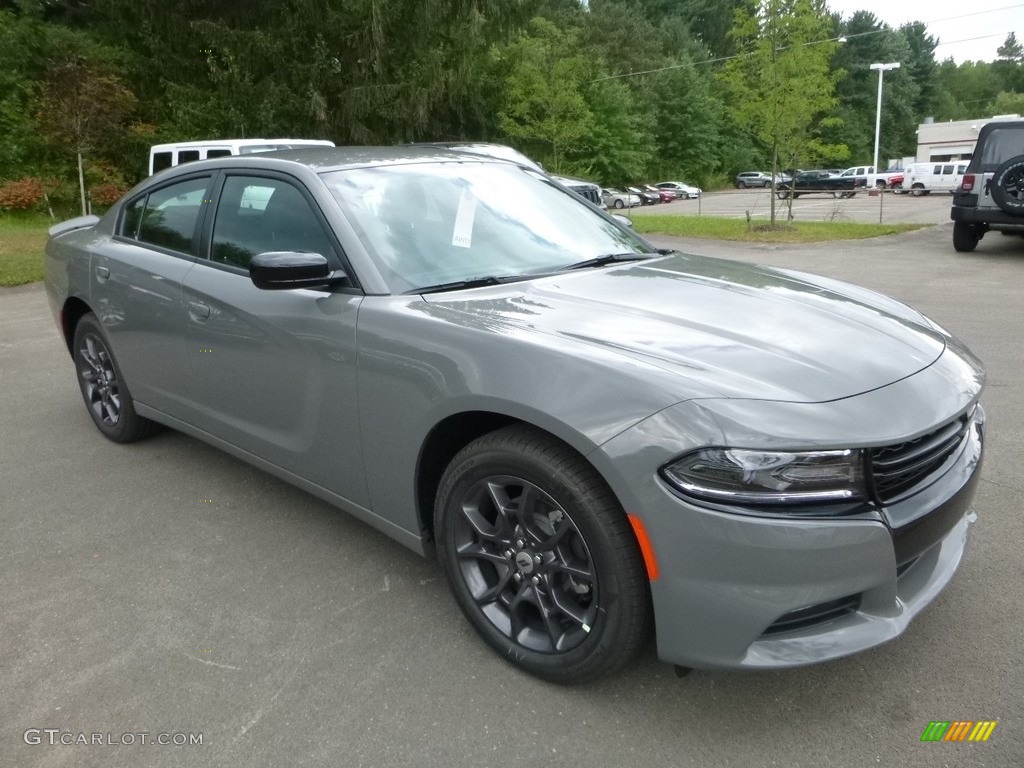 2018 Charger GT AWD - Destroyer Gray / Black photo #7