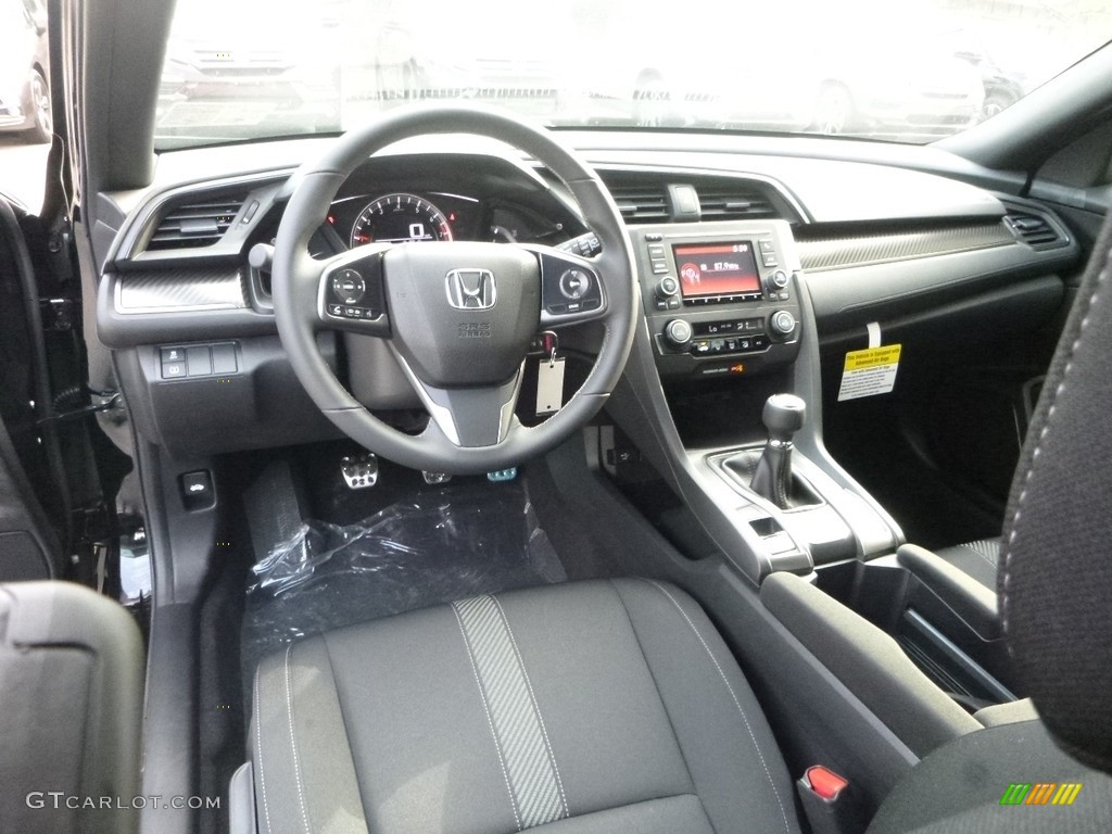 Black Interior 2017 Honda Civic Sport Hatchback Photo #122421837