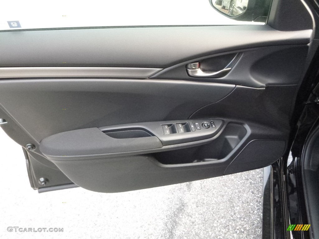 2017 Honda Civic Sport Hatchback Black Door Panel Photo #122421849