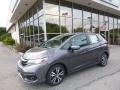 Modern Steel Metallic 2018 Honda Fit EX Exterior