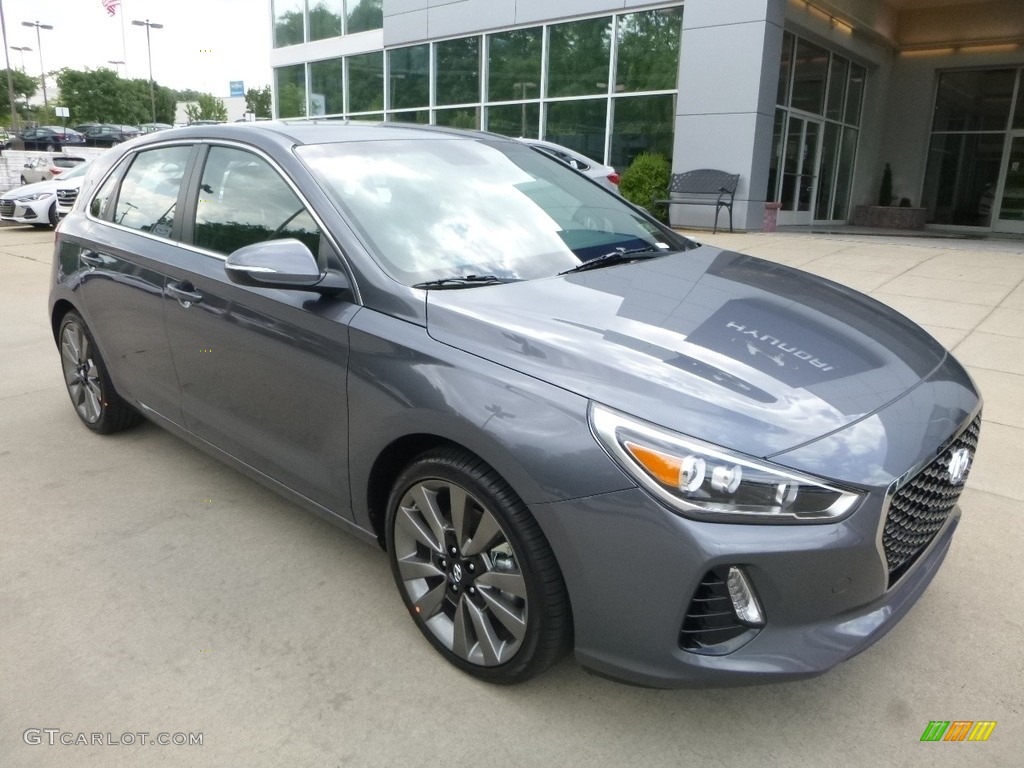 Black Noir Pearl 2018 Hyundai Elantra GT Sport Exterior Photo #122423511