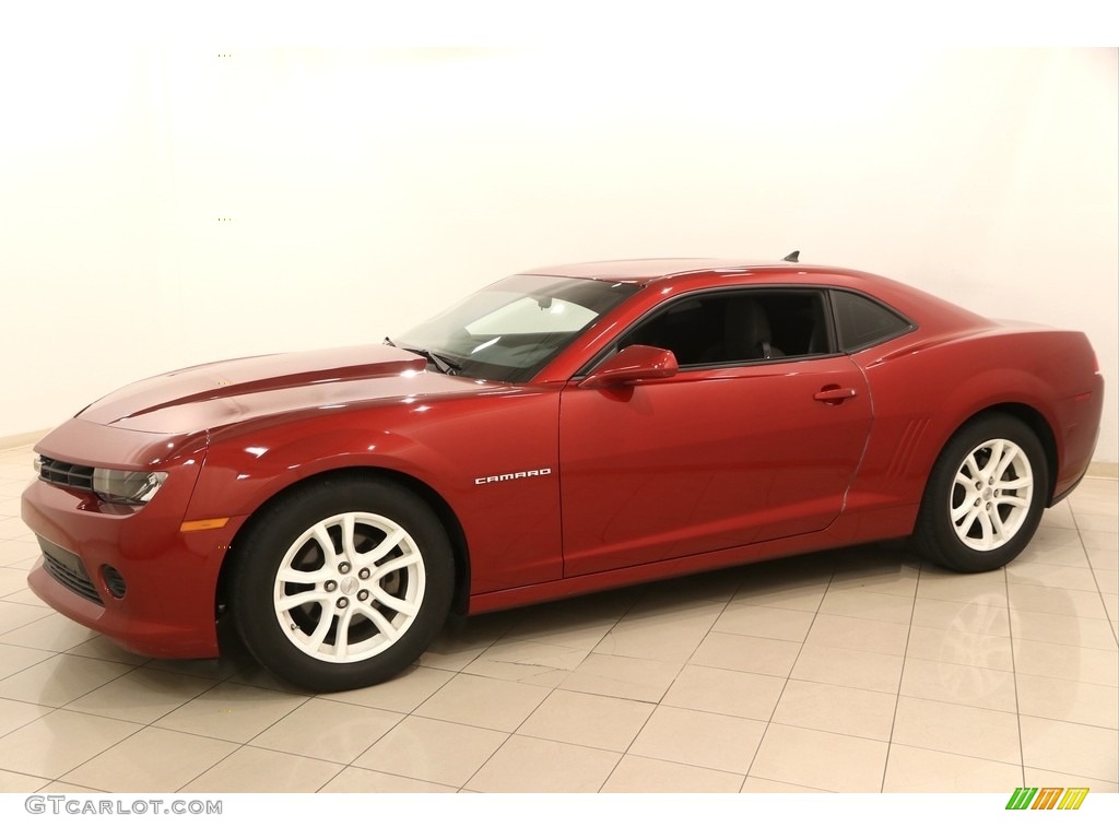 2014 Camaro LS Coupe - Red Rock Metallic / Black photo #3