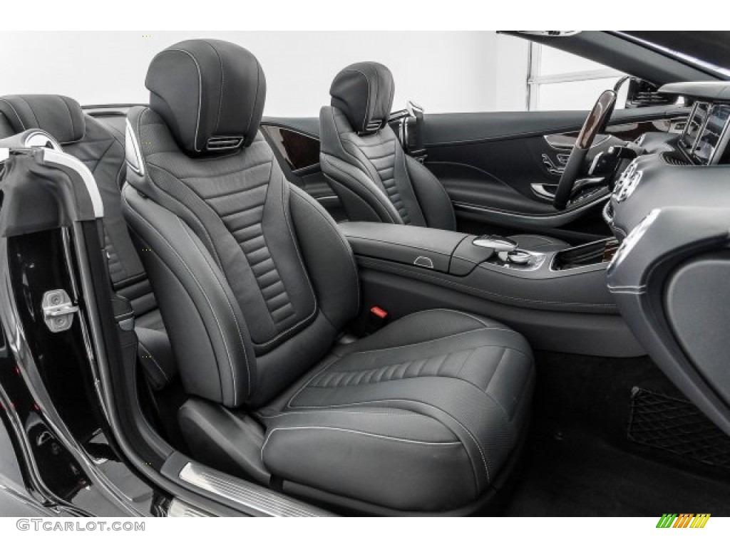 Black Interior 2017 Mercedes-Benz S 550 Cabriolet Photo #122427962