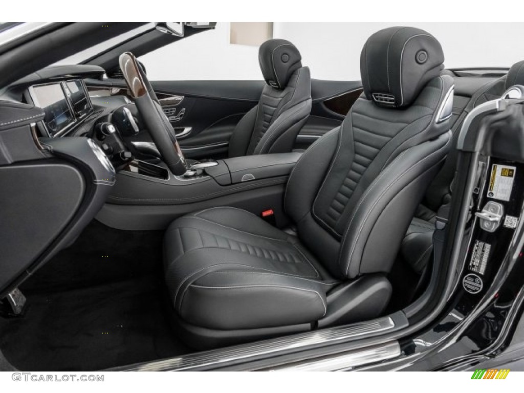 Black Interior 2017 Mercedes-Benz S 550 Cabriolet Photo #122428103