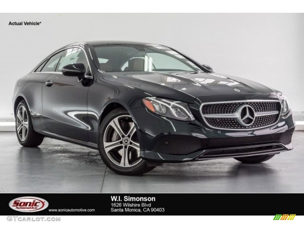 2018 E 400 Coupe - Emerald Green Metallic / Saddle Brown/Black photo #1
