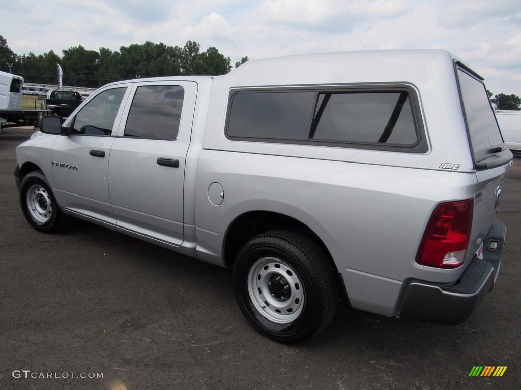 2011 Ram 1500 ST Crew Cab - Bright Silver Metallic / Dark Slate Gray/Medium Graystone photo #8