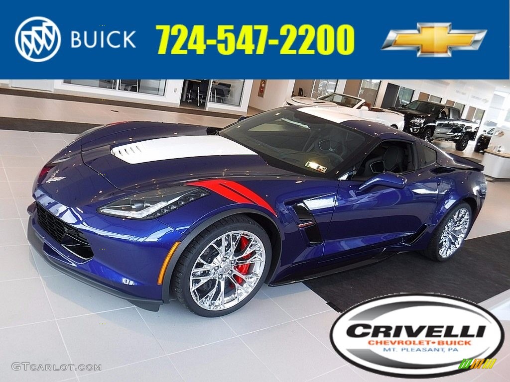 2017 Corvette Grand Sport Coupe - Admiral Blue / Jet Black photo #1
