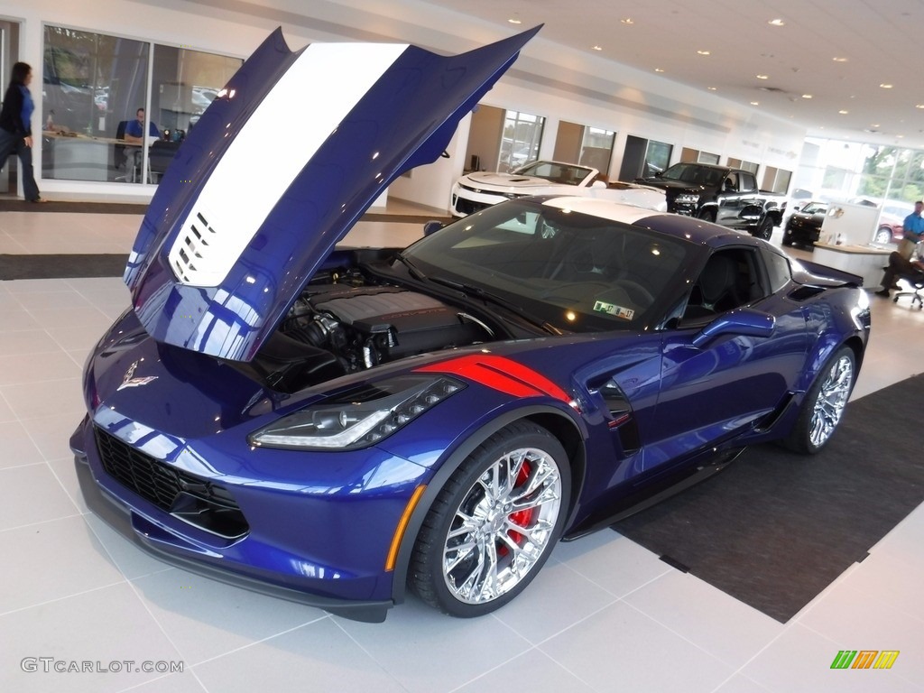 2017 Corvette Grand Sport Coupe - Admiral Blue / Jet Black photo #12