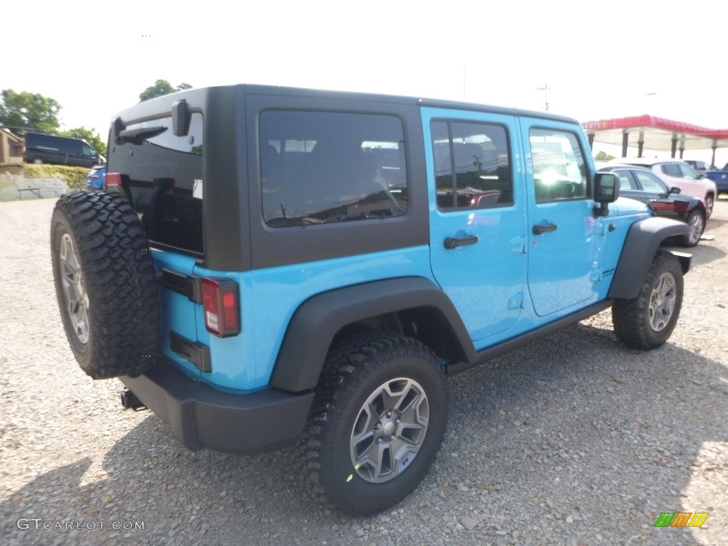 2017 Wrangler Unlimited Rubicon 4x4 - Chief Blue / Black photo #5