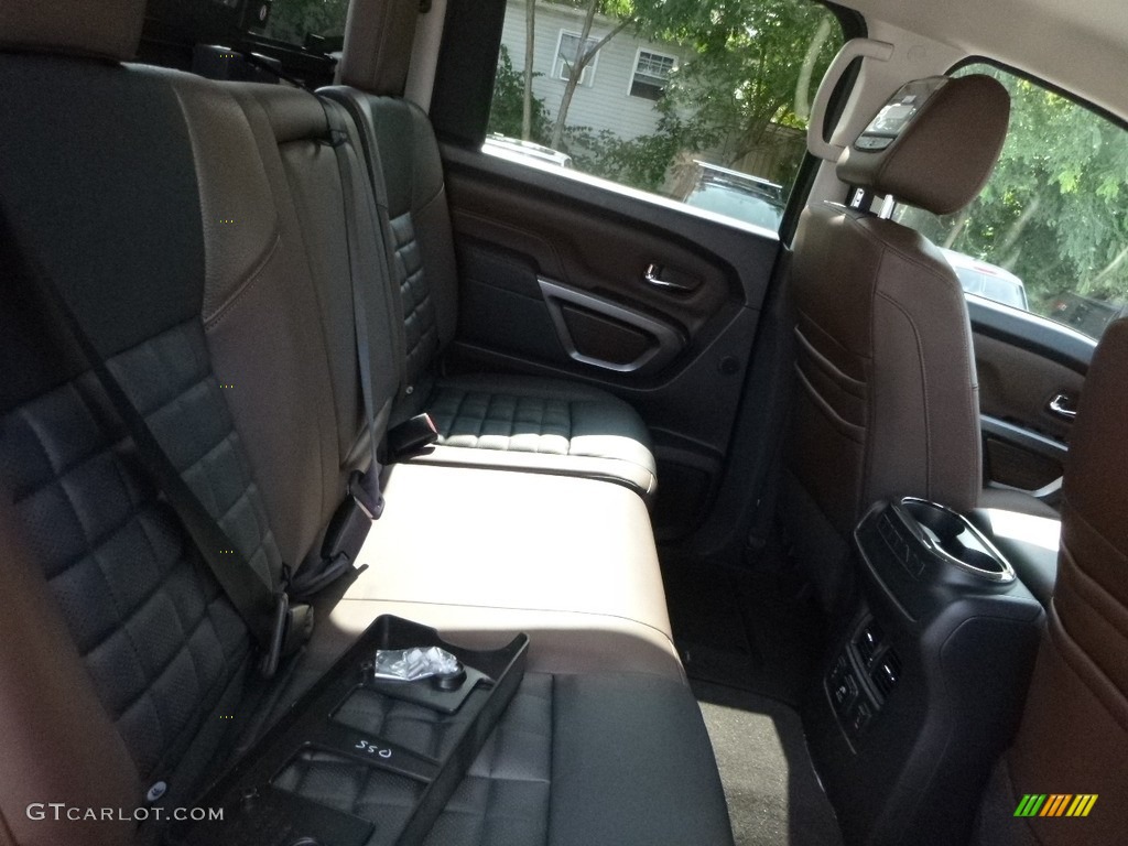 2017 Nissan Titan Platinum Reserve Crew Cab 4x4 Rear Seat Photo #122435186