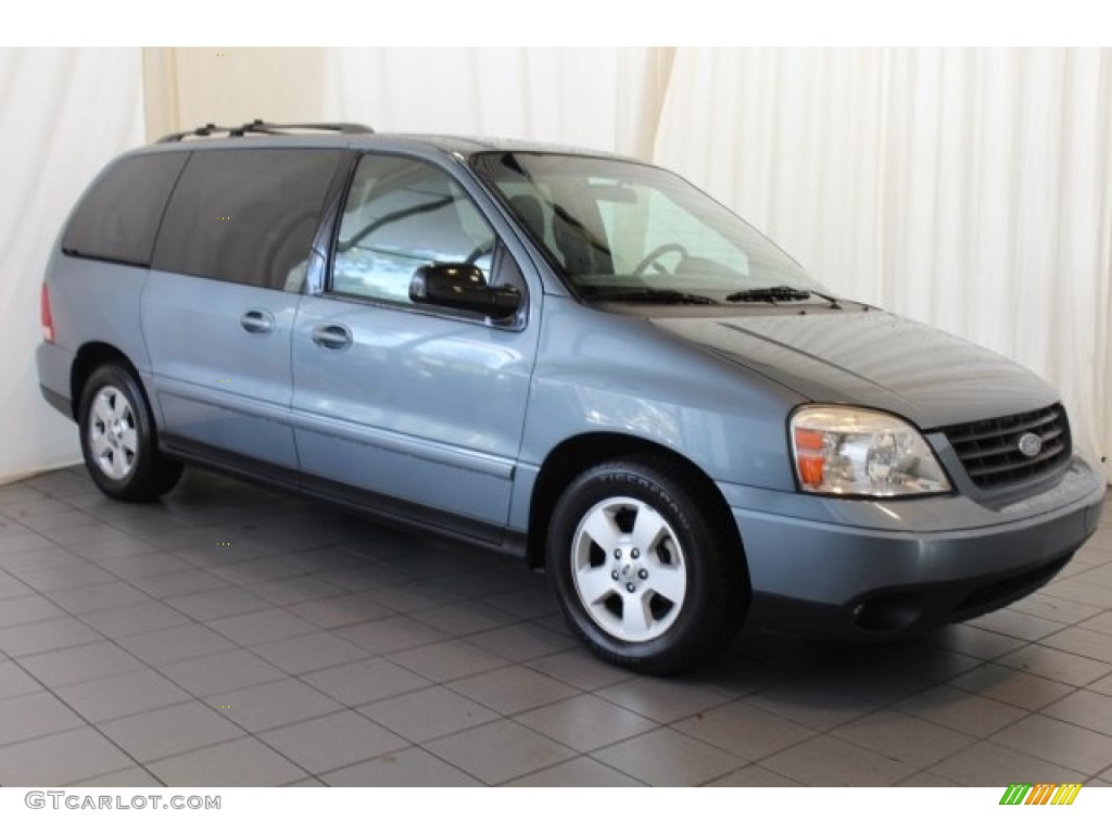2004 Freestar SES - Medium Steel Blue Metallic / Flint Grey photo #2