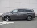 2015 Smoky Topaz Metallic Honda Odyssey Touring  photo #2