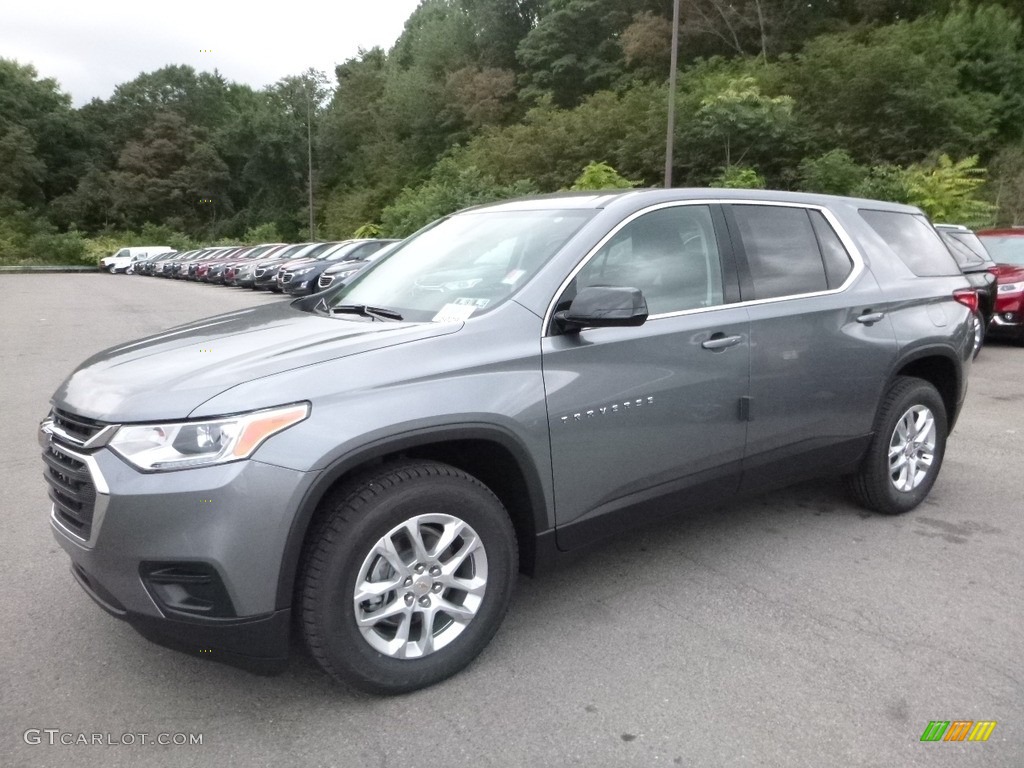 Satin Steel Metallic 2018 Chevrolet Traverse LS AWD Exterior Photo #122439506