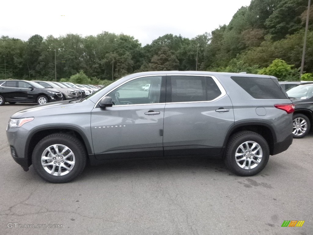 Satin Steel Metallic 2018 Chevrolet Traverse LS AWD Exterior Photo #122439521