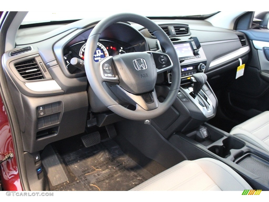 2017 CR-V LX - Basque Red Pearl II / Gray photo #10