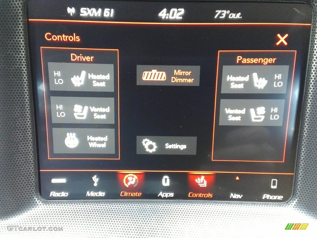 2018 Dodge Charger R/T Scat Pack Controls Photo #122445695