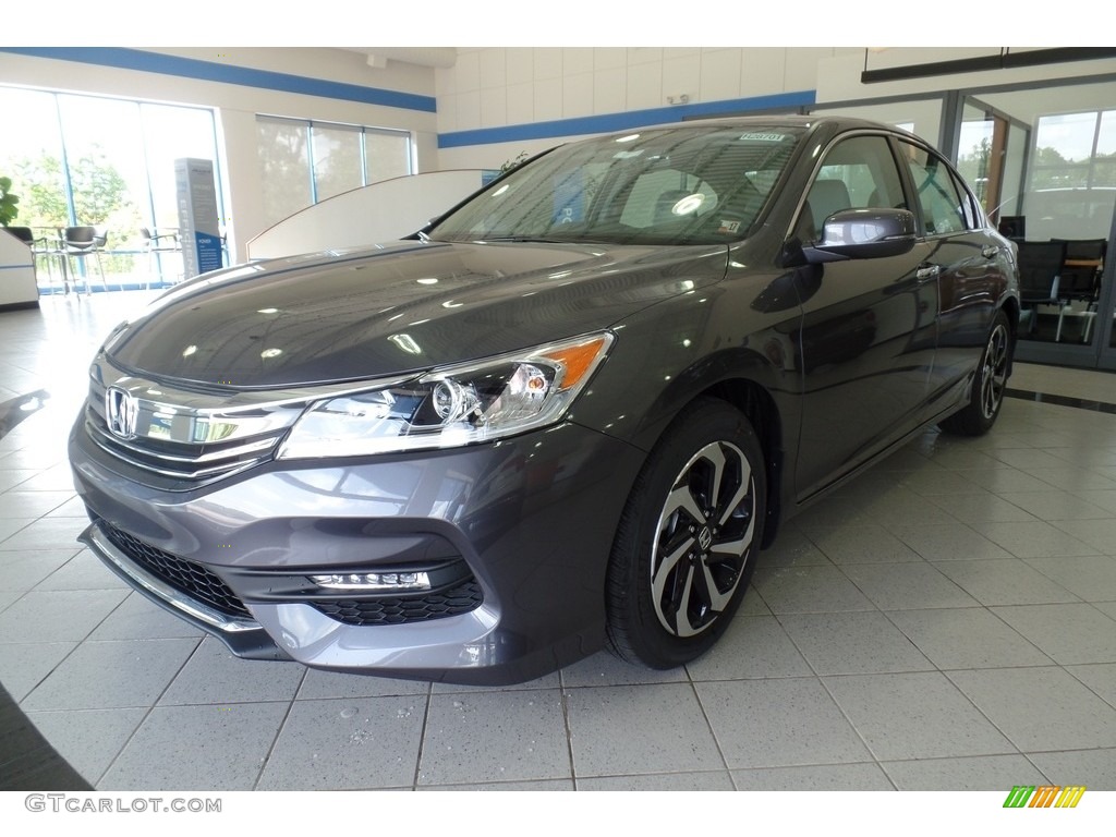 2017 Accord EX-L Sedan - Modern Steel Metallic / Gray photo #1