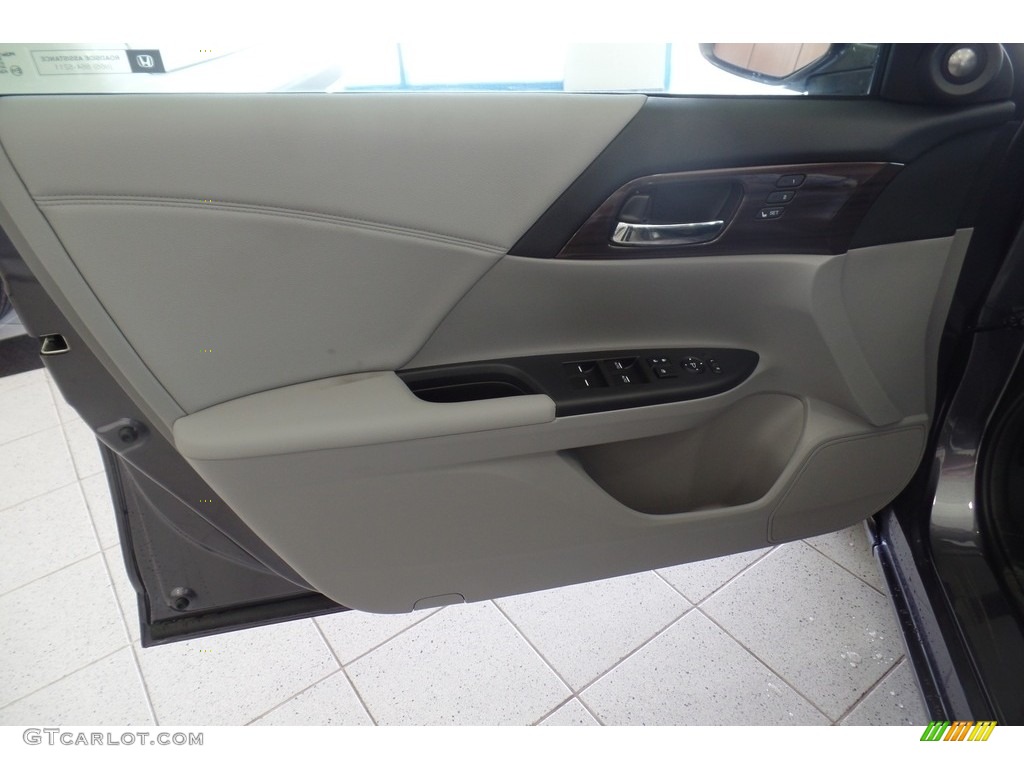2017 Accord EX-L Sedan - Modern Steel Metallic / Gray photo #6