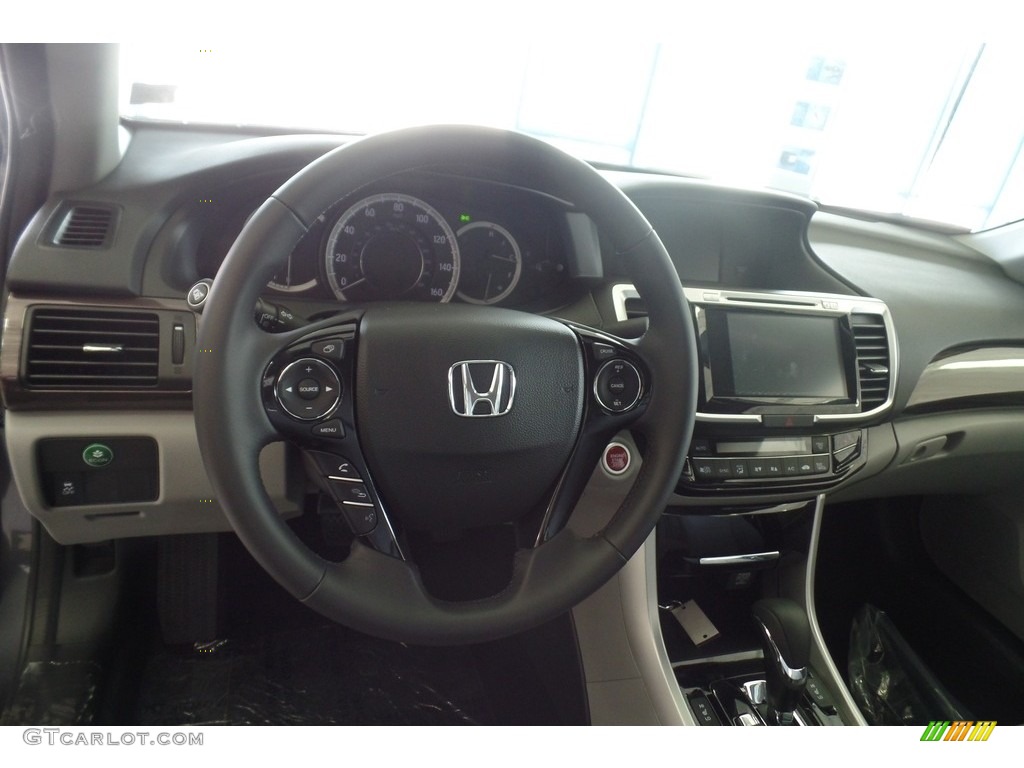 2017 Accord EX-L Sedan - Modern Steel Metallic / Gray photo #8