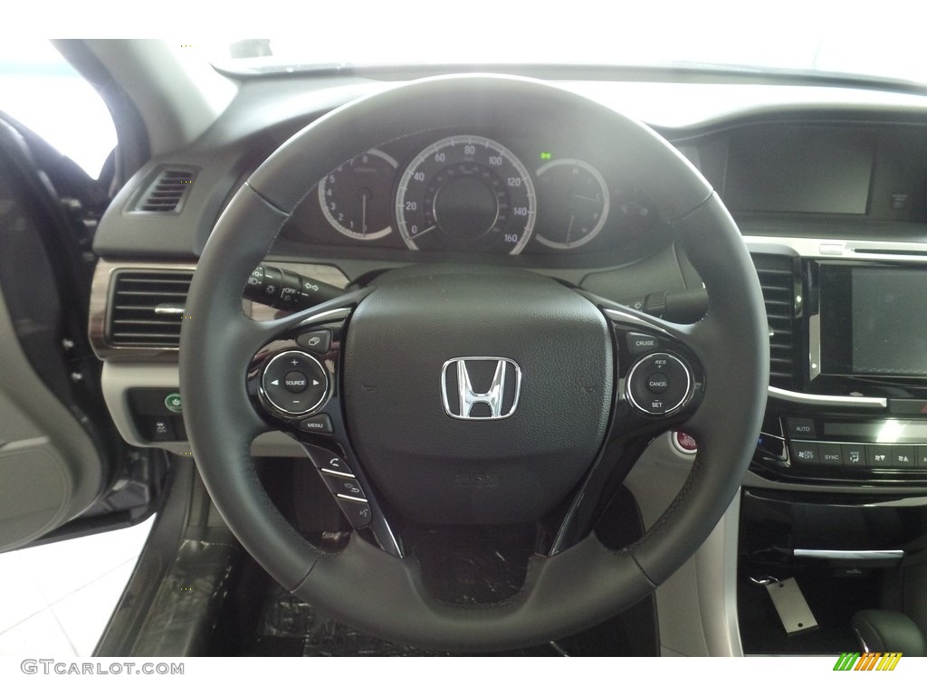 2017 Accord EX-L Sedan - Modern Steel Metallic / Gray photo #11