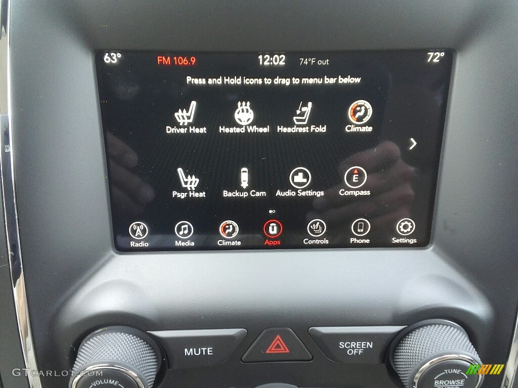 2018 Dodge Durango SXT AWD Controls Photo #122449070