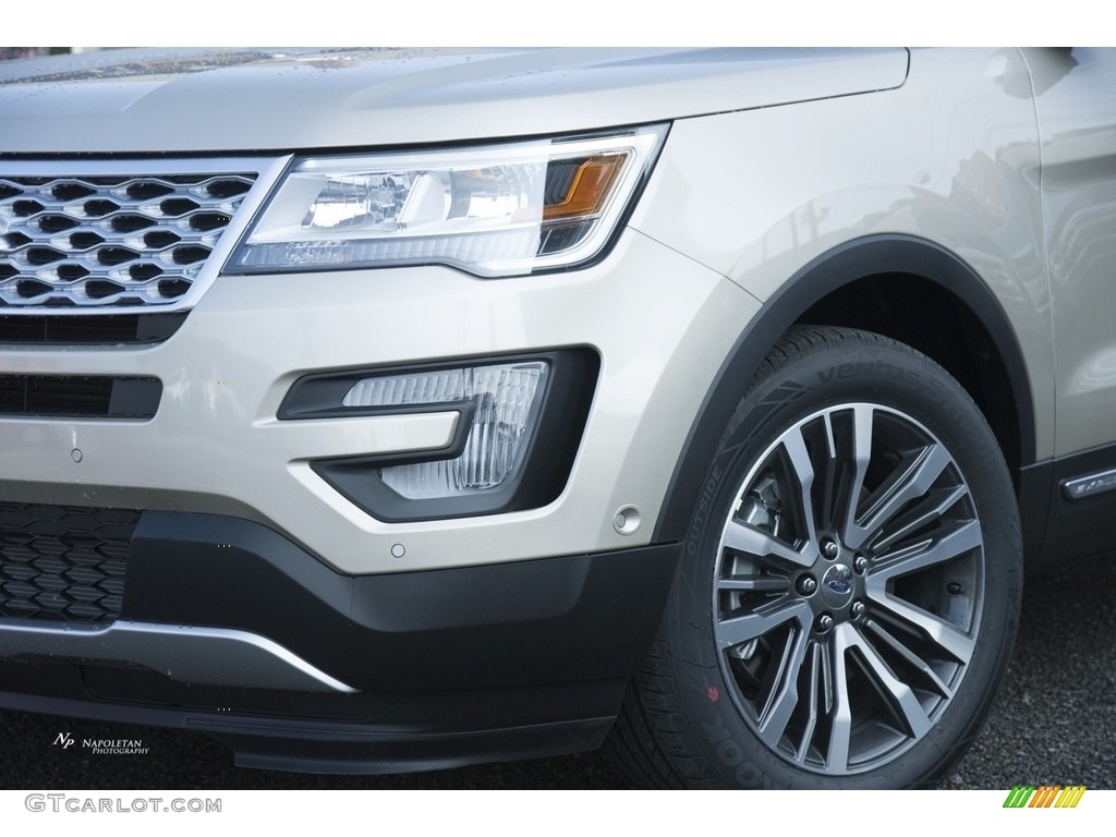 2017 Explorer Platinum 4WD - White Gold / Ebony Black photo #2