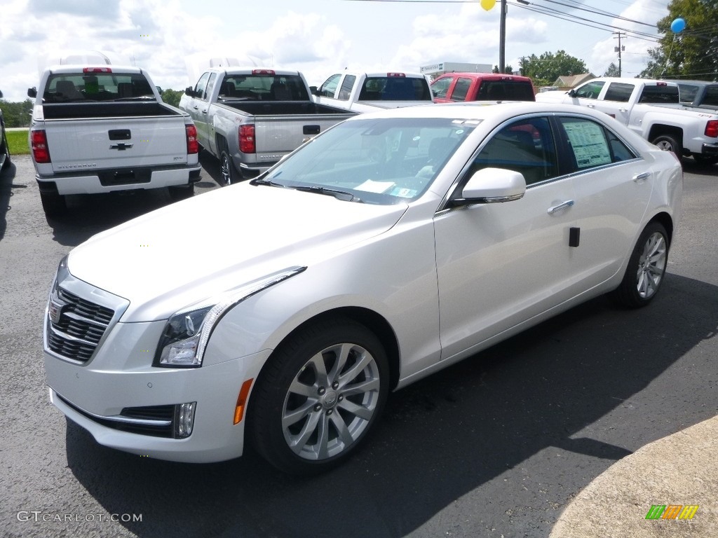 Crystal White Tricoat 2018 Cadillac ATS Premium Luxury AWD Exterior Photo #122449289