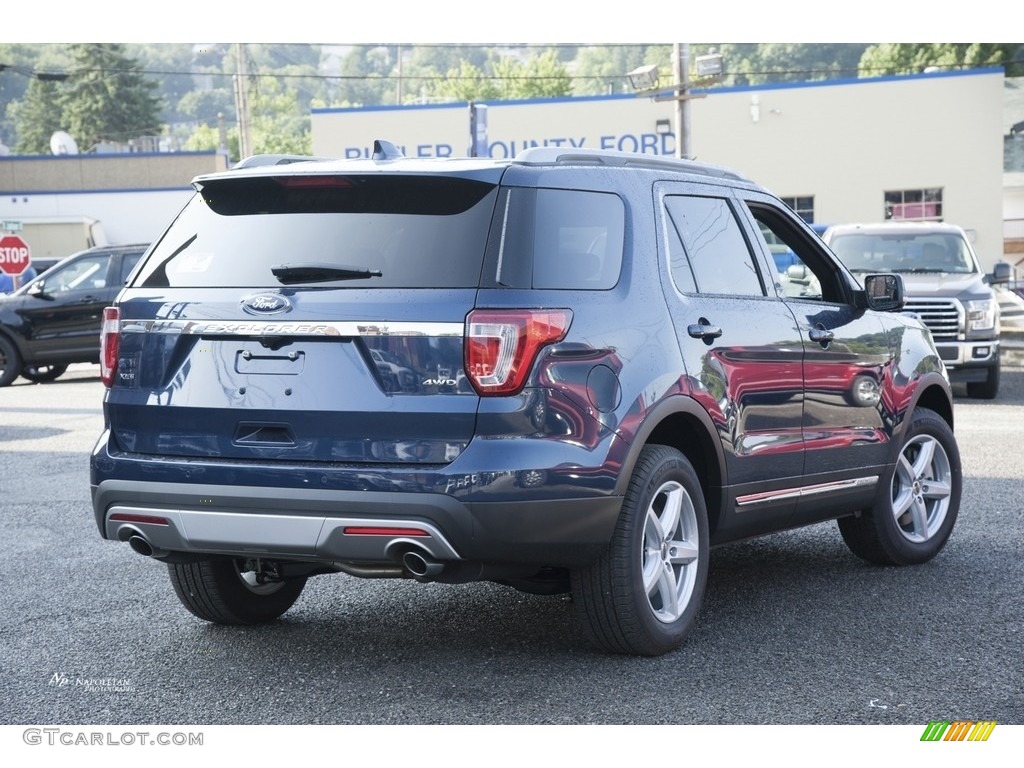 2017 Explorer XLT 4WD - Blue Jeans / Ebony Black photo #3