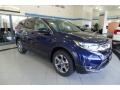 2017 Obsidian Blue Pearl Honda CR-V EX AWD  photo #4