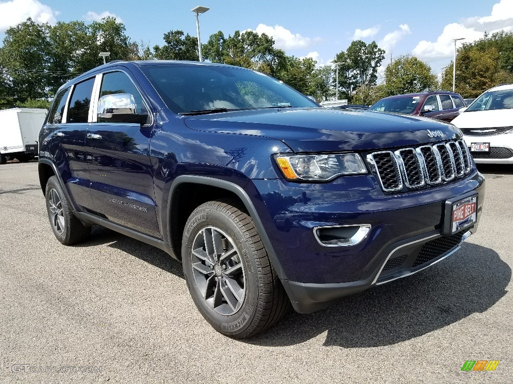 2018 Grand Cherokee Limited 4x4 - True Blue Pearl / Black photo #1