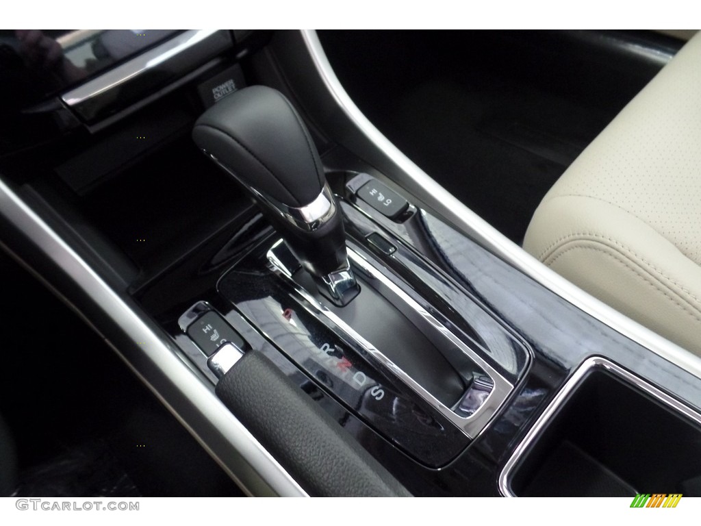 2017 Accord EX-L V6 Sedan - Crystal Black Pearl / Ivory photo #14