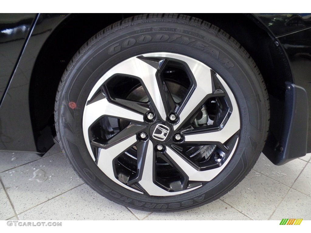 2017 Accord EX-L V6 Sedan - Crystal Black Pearl / Ivory photo #17