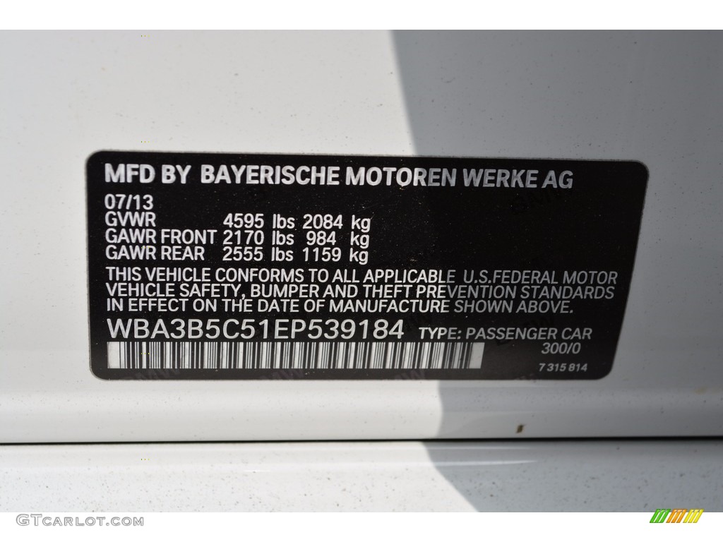 2014 3 Series 328i xDrive Sedan - Alpine White / Black photo #34