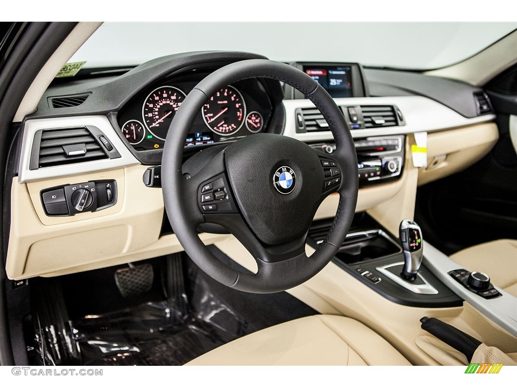 2018 3 Series 320i Sedan - Jet Black / Venetian Beige photo #5