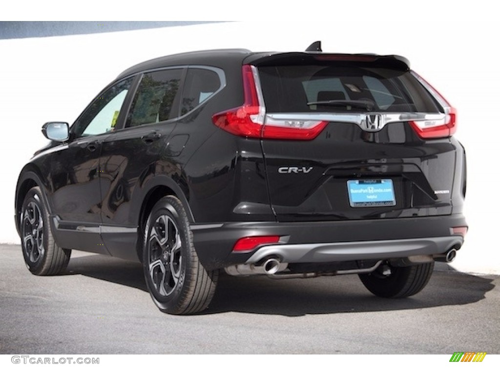 2017 CR-V Touring - Crystal Black Pearl / Black photo #2