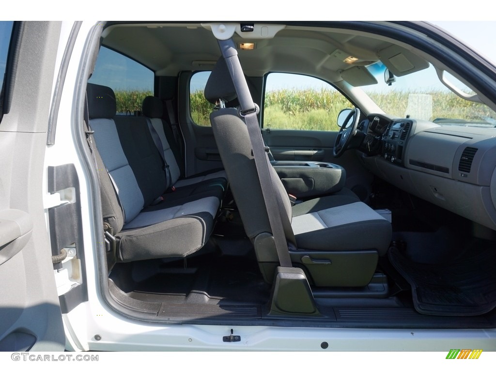 2009 Silverado 2500HD Work Truck Extended Cab 4x4 - Summit White / Dark Titanium photo #7