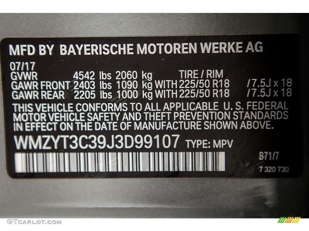 2018 Countryman Color Code B71 for Moonwalk Gray Metallic Photo #122461850