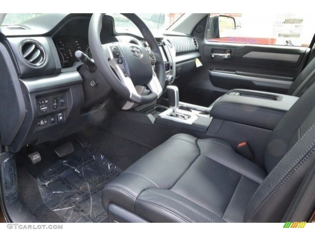 Black Interior 2018 Toyota Tundra Platinum CrewMax 4x4 Photo #122462267