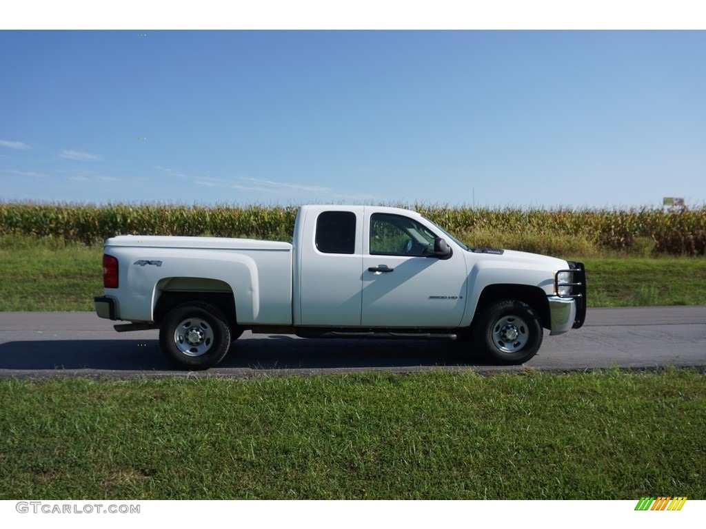 2009 Silverado 2500HD Work Truck Extended Cab 4x4 - Summit White / Dark Titanium photo #44