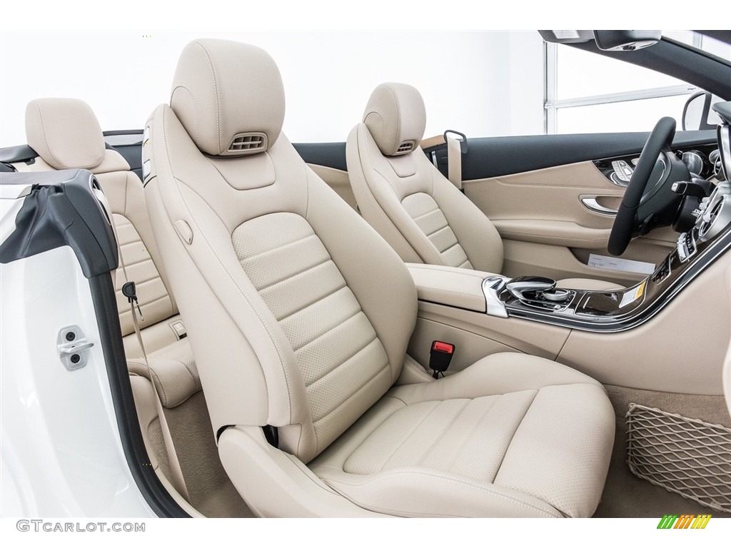 Silk Beige/Black Interior 2018 Mercedes-Benz C 300 Cabriolet Photo #122462603