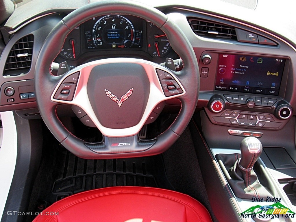 2015 Corvette Z06 Coupe - Arctic White / Adrenaline Red photo #41