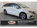 2018 White Diamond Pearl Honda Odyssey Touring  photo #1