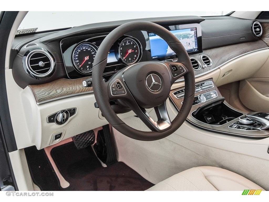 2018 E 300 Sedan - Black / Macchiato Beige/Espresso Brown photo #6