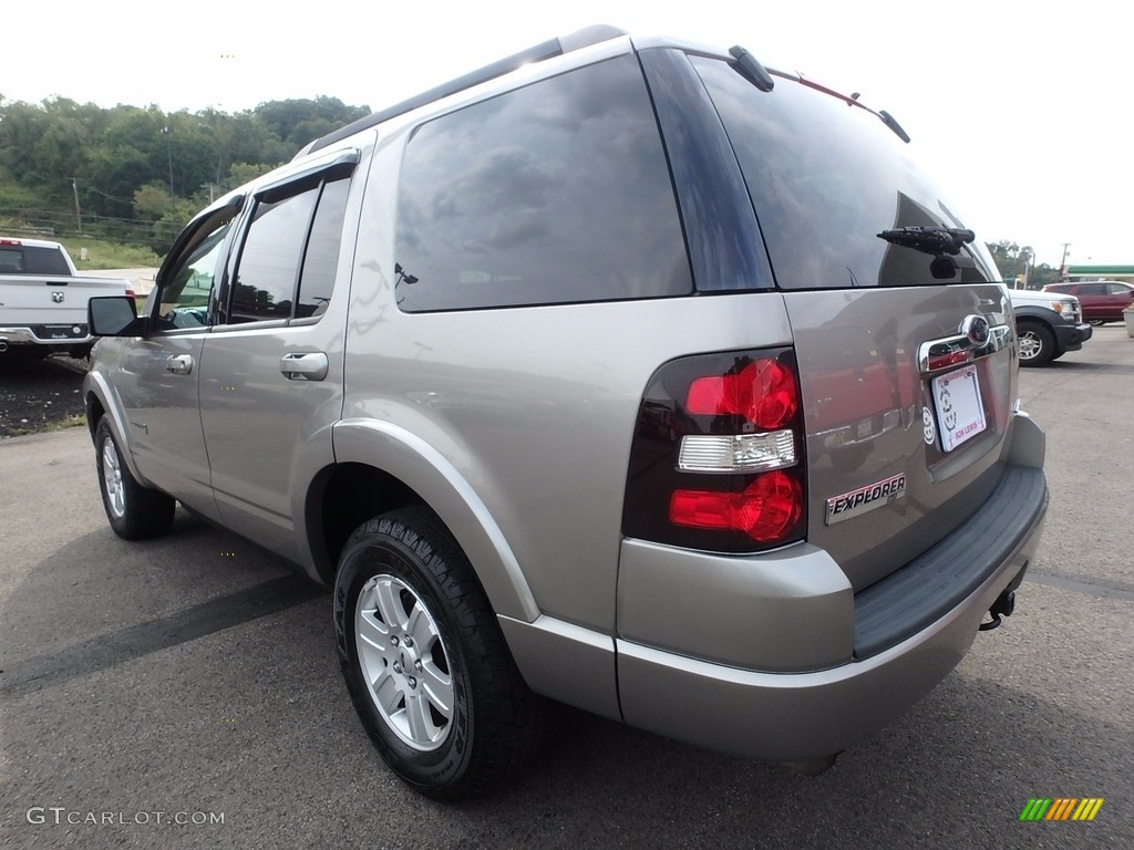 2008 Explorer XLT 4x4 - Silver Birch Metallic / Black/Stone photo #2