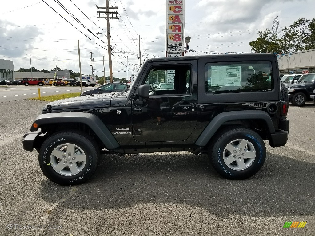2017 Wrangler Sport 4x4 - Black / Black photo #3