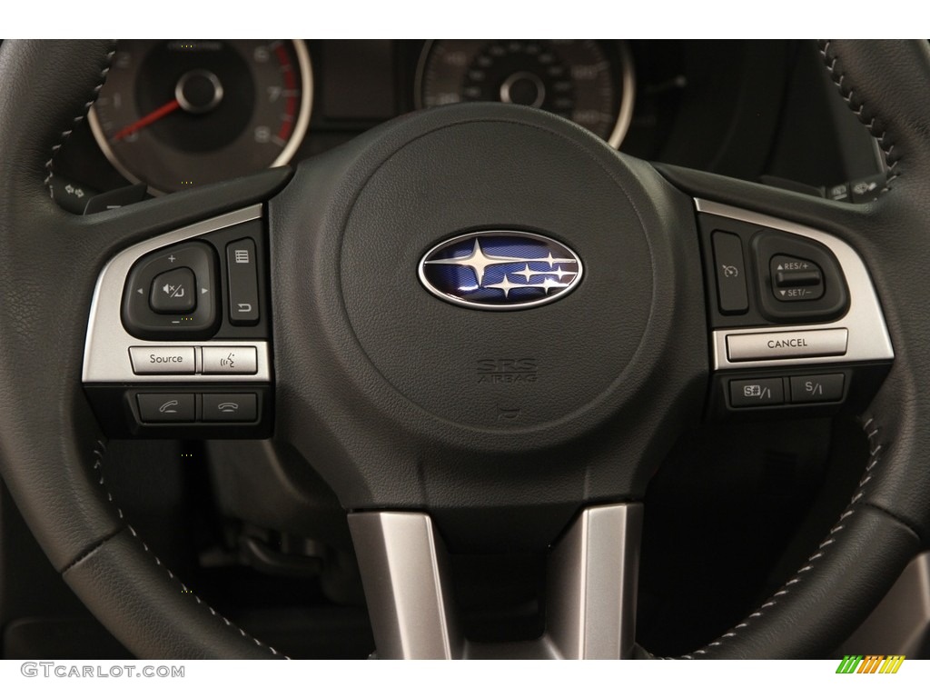 2017 Subaru Forester 2.0XT Premium Black Steering Wheel Photo #122468686