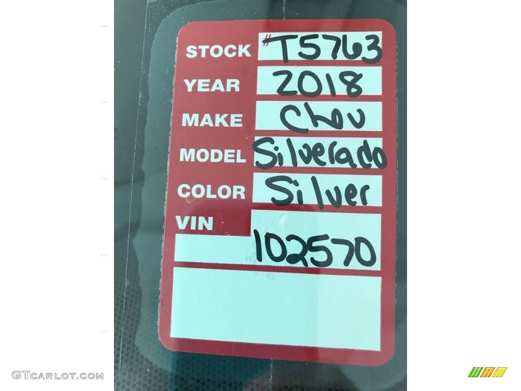 2018 Silverado 1500 LT Crew Cab 4x4 - Silver Ice Metallic / Jet Black photo #22