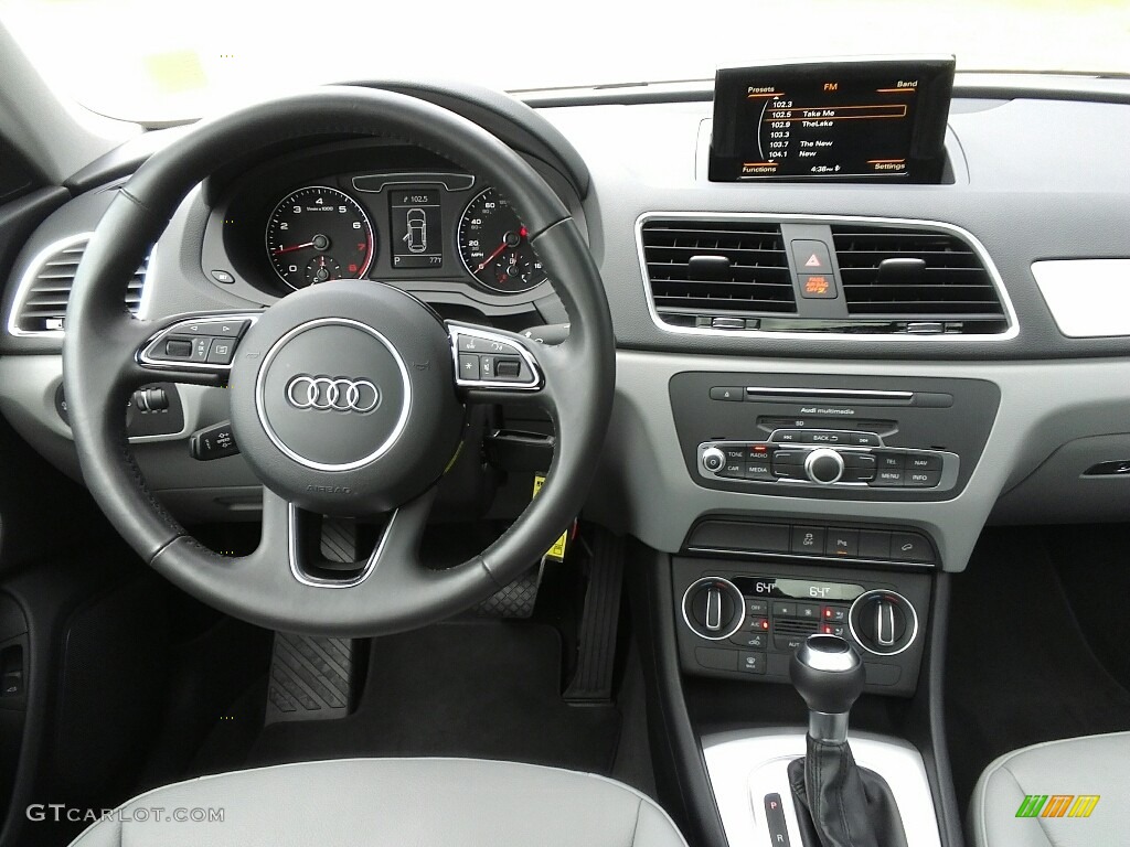 2017 Audi Q3 2.0 TFSI Premium Plus Rock Gray Dashboard Photo #122471185