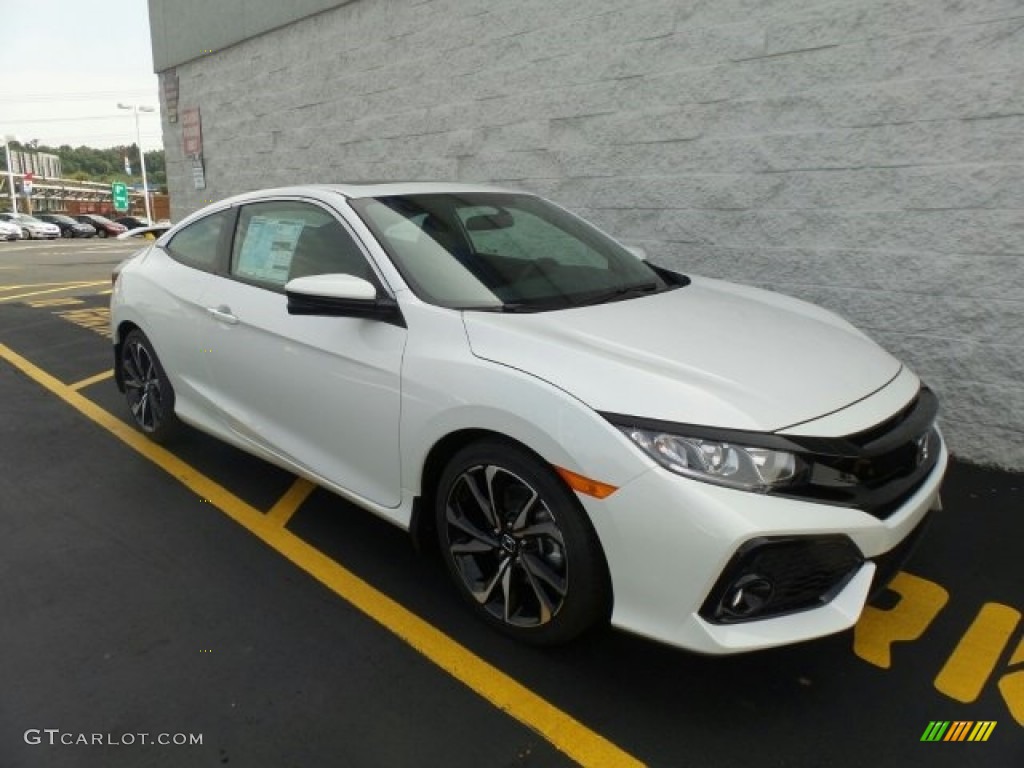 2017 Civic Si Coupe - White Orchid Pearl / Black photo #1