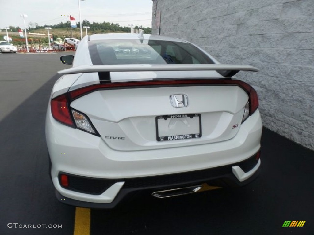 2017 Civic Si Coupe - White Orchid Pearl / Black photo #7
